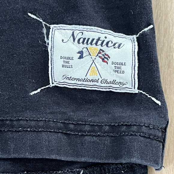 Nautica Intnl Teams Championship Black Polo‎ Rugby Shirt Medium New Zealand NZ - Picture 8 of 12